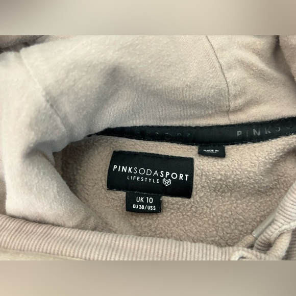 WOMENS Pink Soda Sport Cropped Pullover Hoodie Sweater Womens S Long Sleeve​​ - Picture 5 of 6